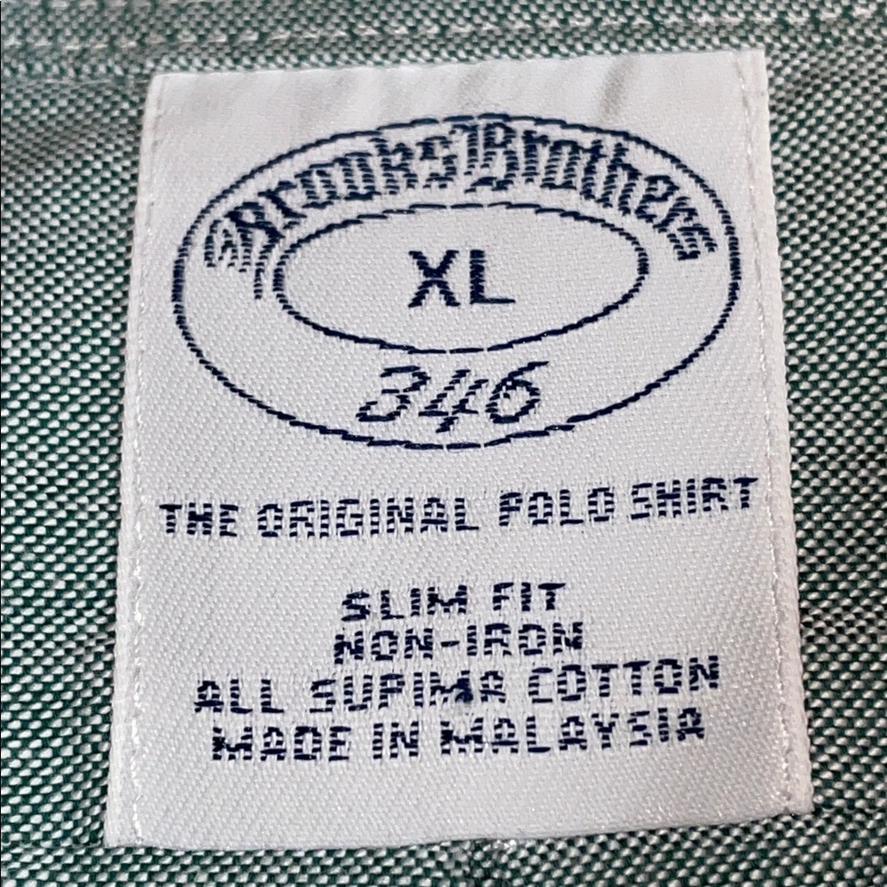 Brooks Brothers The Original Polo Shirt. Cotton Long Sleeve Button-Down Shirt XL - Picture 2 of 10